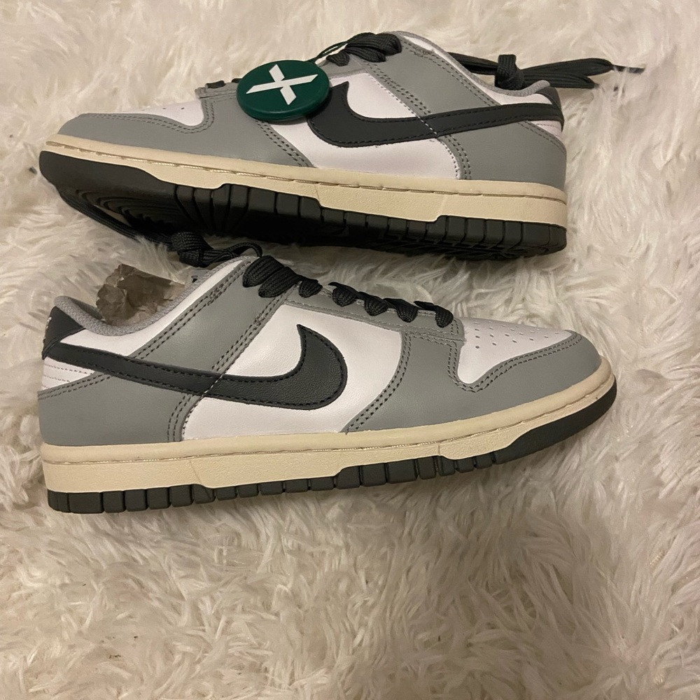 Brand New Nike Dunks Low Light Smoke Grey size 5 womens.